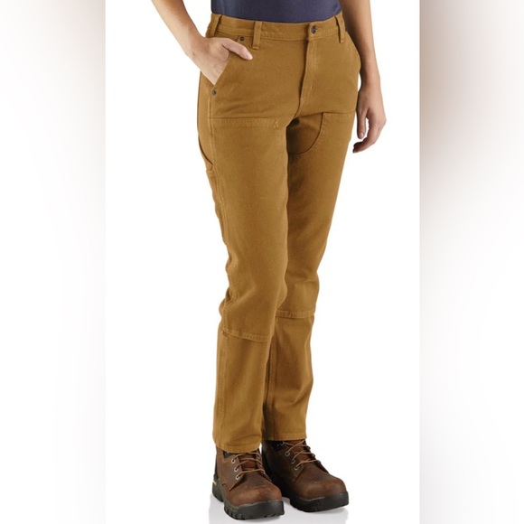 Carhartt Pants - Carhartt Women's Rugged Flex Relaxed Fit Twill Double Front Work Pants Size 18R